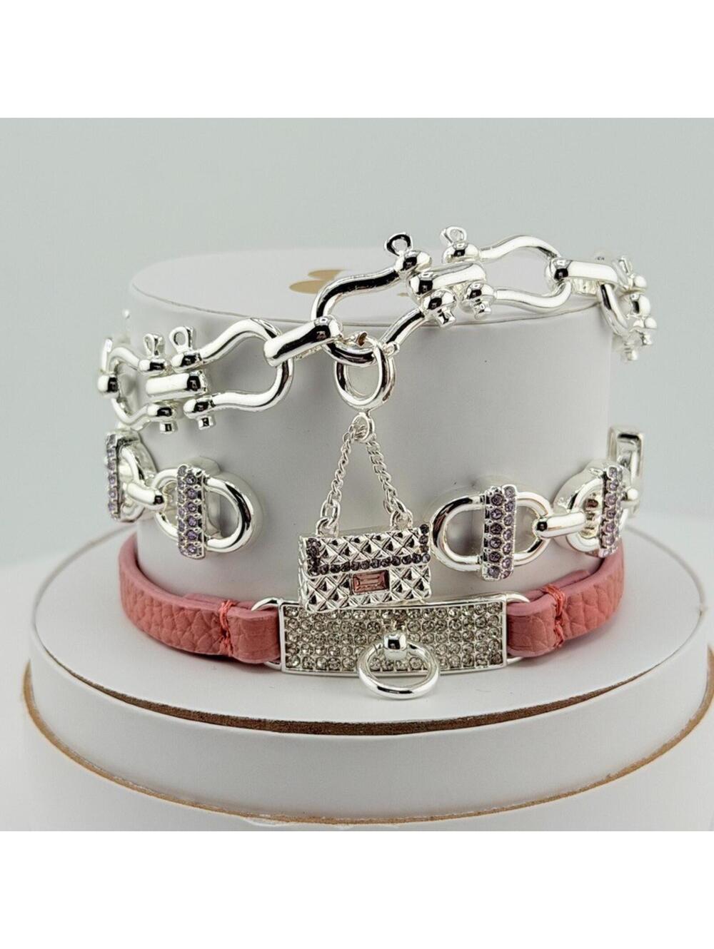 Bomb Party 2026 Spring Stacks "High-Maintenance Chic" Purse Silver Plated